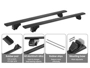 BlackRack Roof rack cross bars for raised side rails by Loveliving