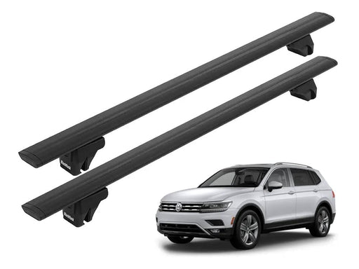 Loveliving Car Rack BlackRack Roof rack cross bars for Volkswagen Tiguan 2008-2026, T-Roc 2019-2026 BlackRack Roof rack cross bars for Volkswagen Tiguan 2008-2026, T-Roc 2019-2026