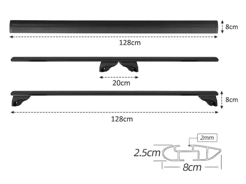 Loveliving Car Rack Roof Racks for Kia Sorento with Flush Roof Rail 2015-2020, 2020-2026 Roof Racks for Kia Sorento with Flush Roof Rail 2015-2020, 2020-2026