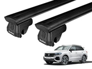 Loveliving Car Rack BlackRack Roof rack cross bars for Volkswagen Touareg 2019-2016 BlackRack Roof rack cross bars for Volkswagen Touareg 2019-2016