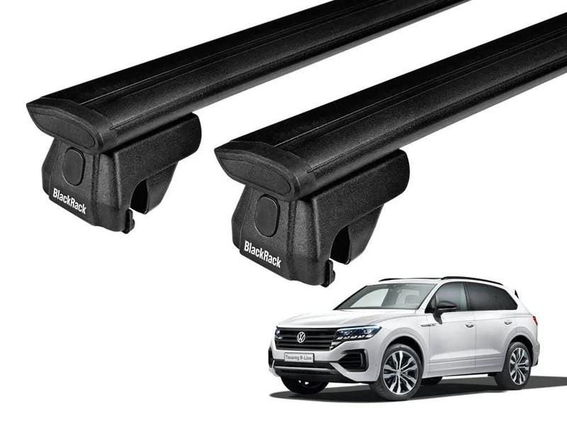 Loveliving Car Rack BlackRack Roof rack cross bars for Volkswagen Touareg 2019-2016 BlackRack Roof rack cross bars for Volkswagen Touareg 2019-2016