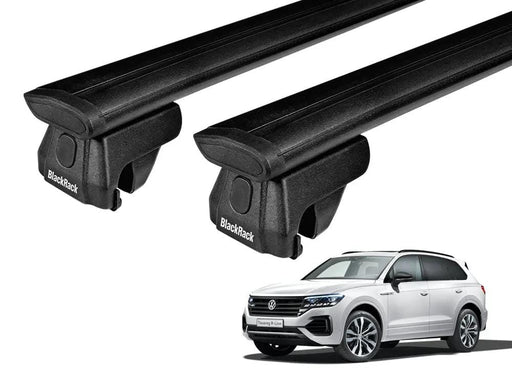 Loveliving Car Rack BlackRack Roof rack cross bars for Volkswagen Touareg 2019-2016 BlackRack Roof rack cross bars for Volkswagen Touareg 2019-2016