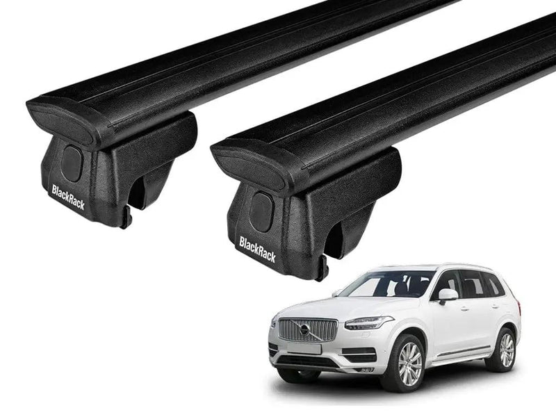 Loveliving Car Rack Loveliving BlackRack Aluminum Roof Rack Cross Bars for Volvo XC90 XC60 Loveliving BlackRack Aluminum Roof Rack for Volvo XC90