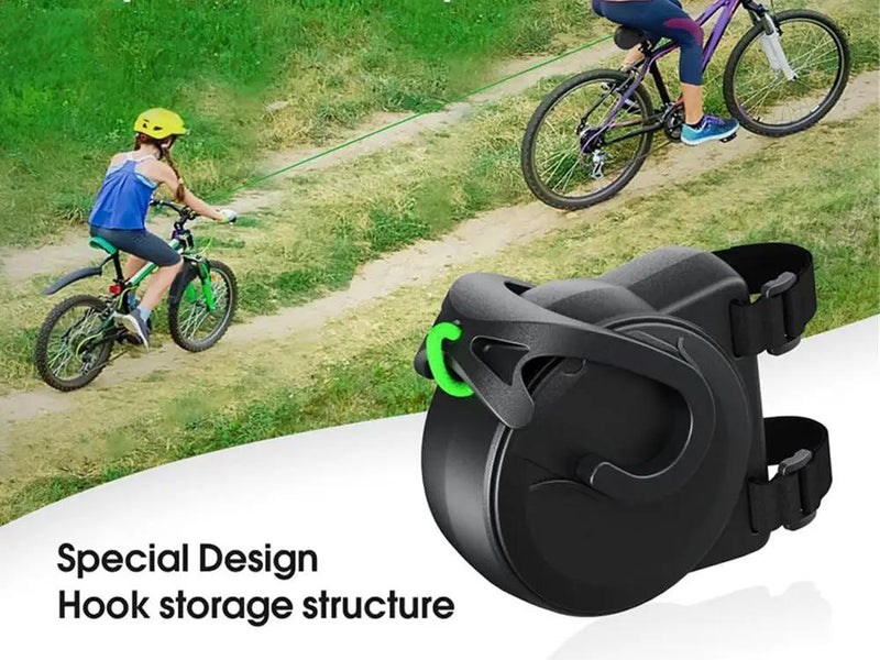 Retractable Bike Tow Rope with Hooks by Loveliving