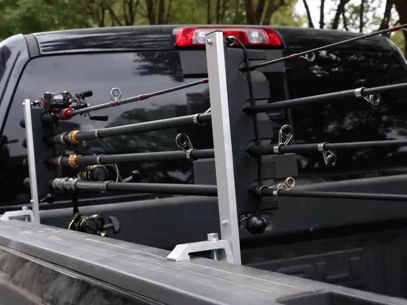 Aluminum Fishing Rod Holder for Truck Bed – Holds 4 Rods by Loveliving