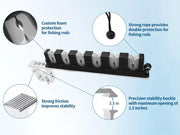 Aluminum Fishing Rod Holder for Truck Bed – Holds 4 Rods by Loveliving