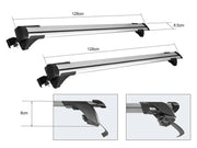 Premium Aluminium Roof Rack Cross Bars for Naked Roof by Loveliving
