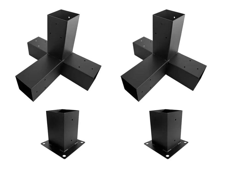 Loveliving 4-Way Pergola Bracket DIY Kit fit 90 x 90mm timber 4-Way Pergola Bracket DIY Kit fit 90 x 90mm timber