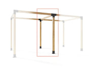 Loveliving 4-Way Pergola Bracket DIY Kit fit 90 x 90mm timber 4-Way Pergola Bracket DIY Kit fit 90 x 90mm timber