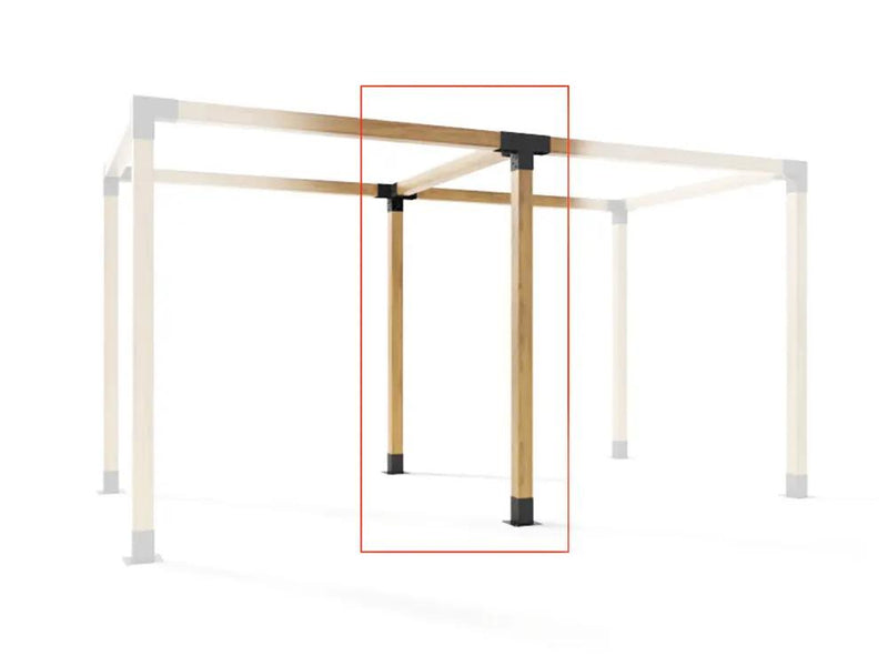 Loveliving 4-Way Pergola Bracket DIY Kit fit 90 x 90mm timber 4-Way Pergola Bracket DIY Kit fit 90 x 90mm timber