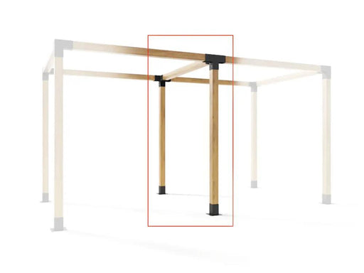 Loveliving 4-Way Pergola Bracket DIY Kit fit 90 x 90mm timber 4-Way Pergola Bracket DIY Kit fit 90 x 90mm timber