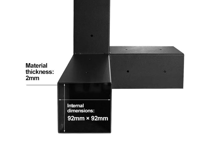 Loveliving 4-Way Pergola Bracket DIY Kit fit 90 x 90mm timber 4-Way Pergola Bracket DIY Kit fit 90 x 90mm timber