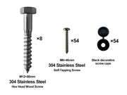 Loveliving 4-Way Pergola Bracket DIY Kit fit 90 x 90mm timber 4-Way Pergola Bracket DIY Kit fit 90 x 90mm timber