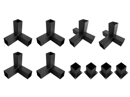 Loveliving Double Pergola brackets DIY Kit fit 90 x 90mm timber Double Pergola brackets DIY Kit fit 90 x 90mm timber