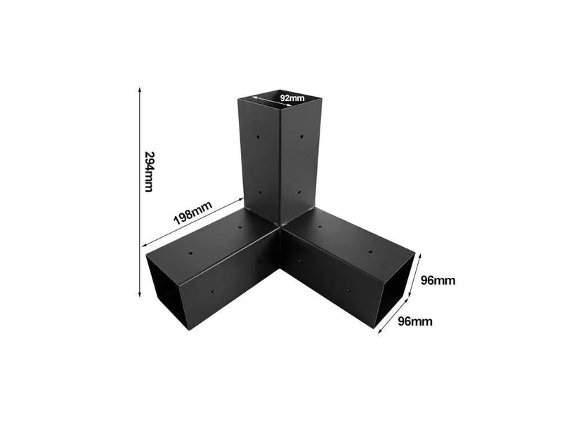 Loveliving Single Pergola Brackets DIY Kit fit 90 x 90mm timber Single Pergola Brackets DIY Kit fit 90 x 90mm timber