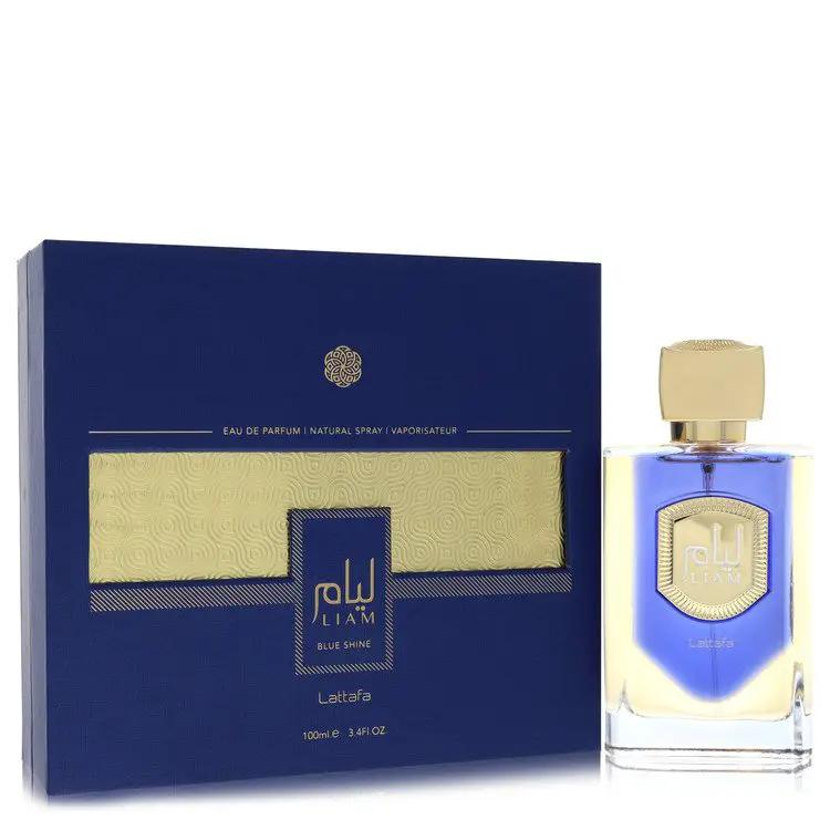 Brands HD Eau De Parfum Spray (Unisex) Lattafa Liam Blue Shine Eau De Parfum Spray (Unisex) by Lattafa 100 ml Lattafa Liam Blue Shine Eau De Parfum Spray (Unisex) by Lattafa 100 ml