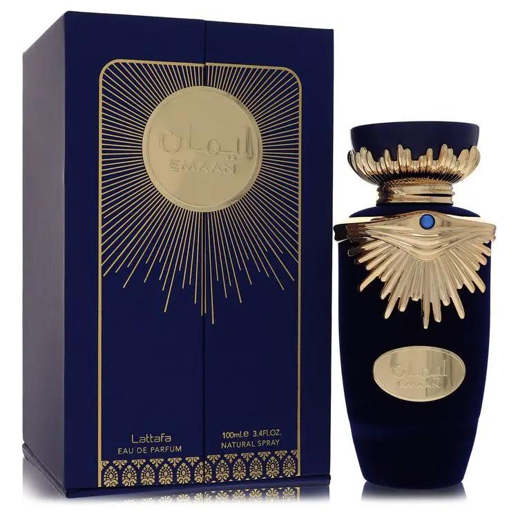 Brands HD Eau De Parfum Spray (Unisex) Lattafa Emaan Eau De Parfum Spray (Unisex) by Lattafa 100 ml Lattafa Emaan Eau De Parfum Spray (Unisex) by Lattafa 100 ml