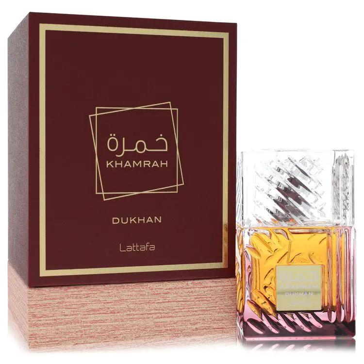 Brands HD Eau De Parfum Spray (Unisex) Lattafa Khamrah Dukhan Eau De Parfum Spray (Unisex) by Lattafa 100 ml Lattafa Khamrah Dukhan Eau De Parfum Spray (Unisex) by Lattafa 100 ml