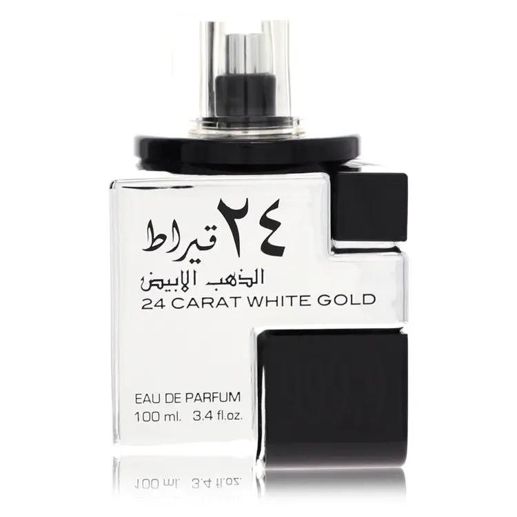 Lattafa 24 Carat White Gold Eau De Parfum Spray (Unisex Unboxed) by Lattafa 100 ml by Brands HD