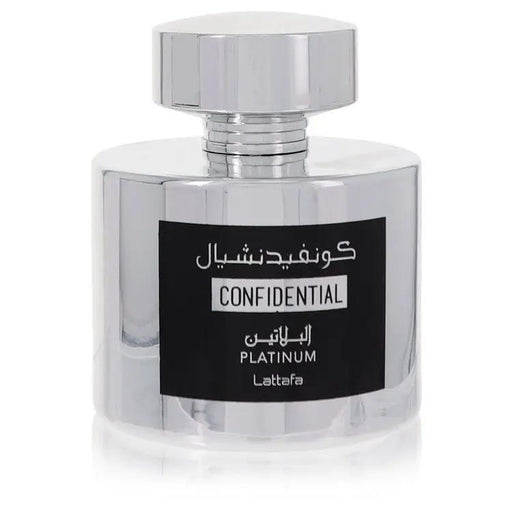 Lattafa Confidential Platinum Eau De Parfum Spray (Unisex Unboxed) by Lattafa 100 ml by Brands HD