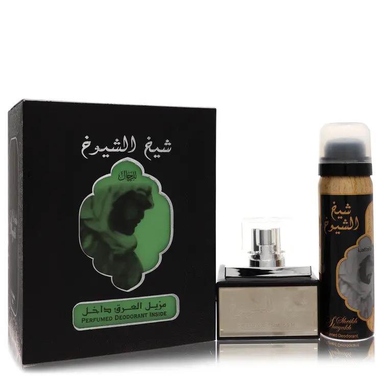 Brands HD Eau De Parfum Spray With 1.7 oz Deodorant Spray Lattfa Sheikh Al Shuyukh Eau De Parfum Spray With  1.7 oz Deodorant Spray by Lattafa 50 ml Lattfa Sheikh Al Shuyukh Eau De Parfum Spray With  1.7 oz Deodorant Spray by Lattafa 50 ml