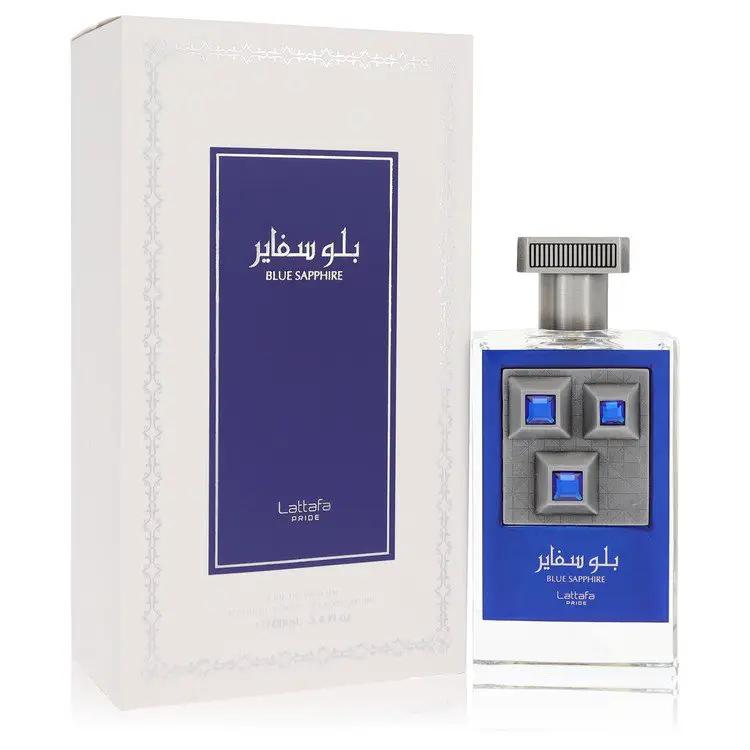 Lattafa Pride Blue Sapphire Eau De Parfum Spray (Unisex) by Lattafa 100 ml by Brands HD