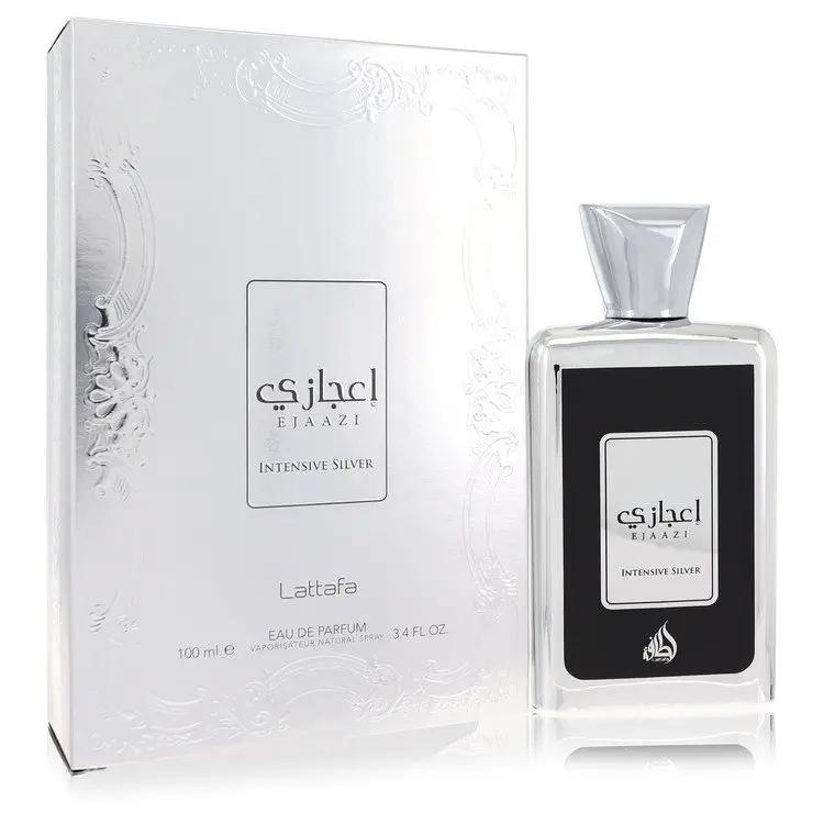 Lattafa Ejaazi Intensive Silver Eau De Parfum Spray (Unisex) by Lattafa 100 ml by Brands HD
