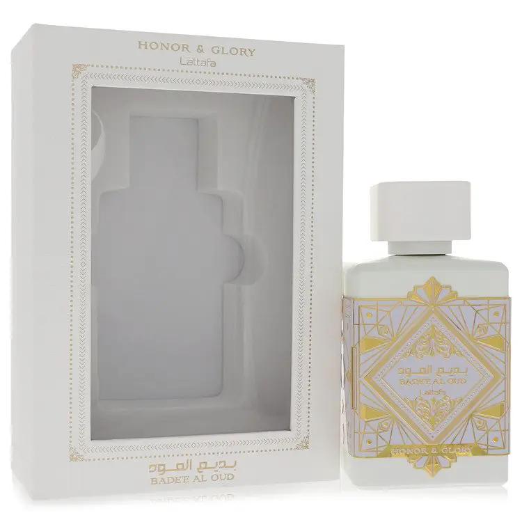 Brands HD Eau De Parfum Spray (Unisex) Lattafa Badee Al Oud Honor & Glory Eau De Parfum Spray (Unisex) by Lattafa 100 ml Lattafa Badee Al Oud Honor & Glory Eau De Parfum Spray (Unisex) by Lattafa 100 ml