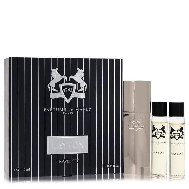 Layton Royal Essence Three Eau De Parfum Sprays Travel Set by Parfums De Marly 3 x 10 ml by Brands HD