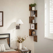 VASAGLE Floating Corner Shelf - 5-Tier by The Shopsite