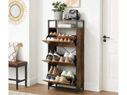 The Shopsite HOME-LIVING Shoe Rack Storage with 3 Compartments Shoe Rack Storage with 3 Compartments