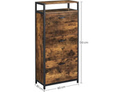 The Shopsite HOME-LIVING Shoe Rack Storage with 3 Compartments Shoe Rack Storage with 3 Compartments