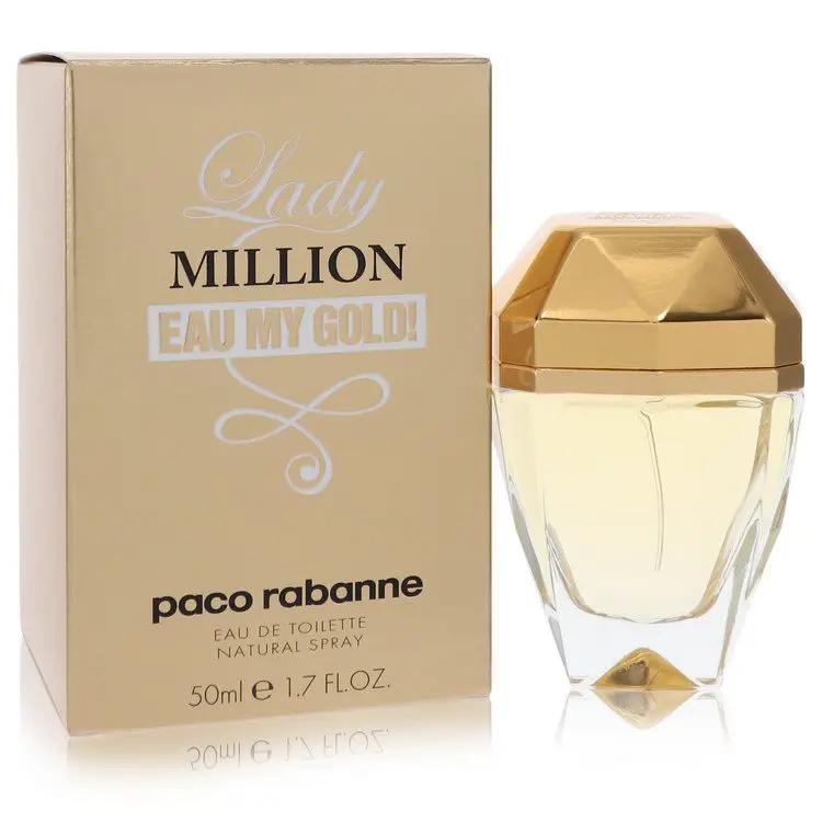 Lady Million Eau My Gold Eau De Toilette Spray by Paco Rabanne 50 ml by Brands HD