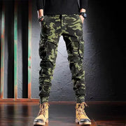 Men's Oversized Camouflage Cargo Pants - Multi-Pocket Outdoor Trousers by Mead's Supply & Equipment Outfitters limited