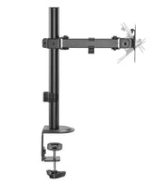 Locktight Single-Monitor steel articulating mount by sue-e furniture