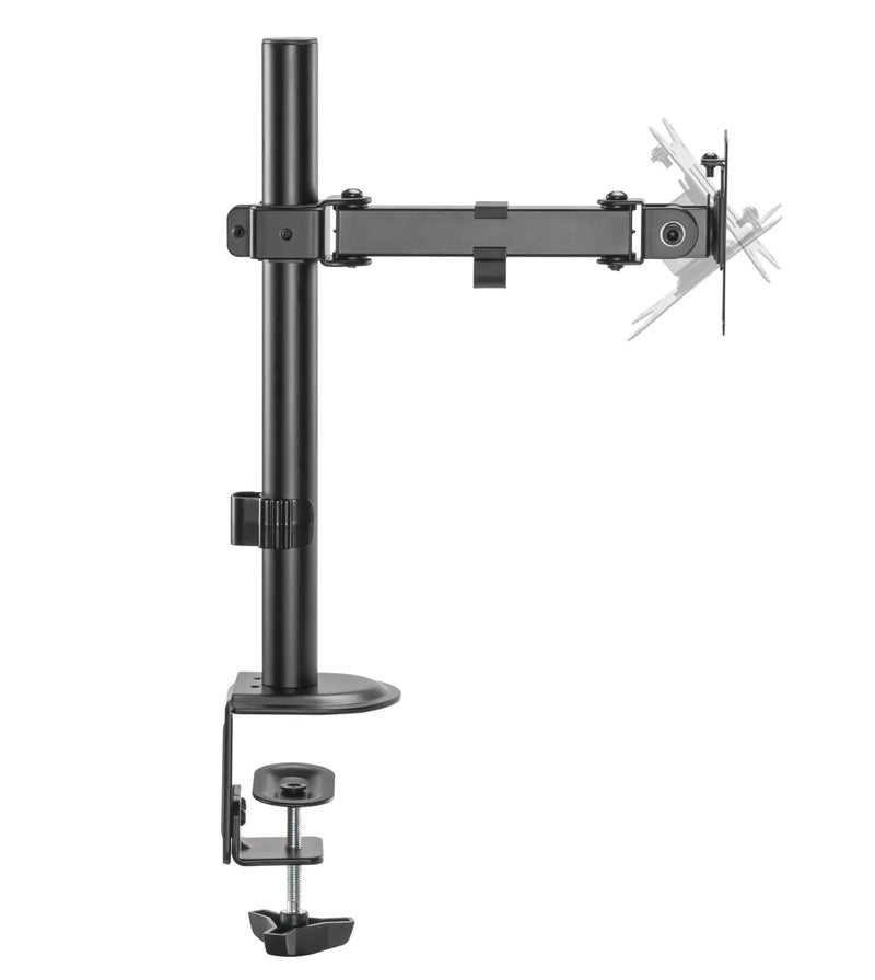 Locktight Single-Monitor steel articulating mount by sue-e furniture