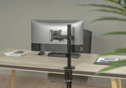 Locktight Single-Monitor steel articulating mount by sue-e furniture