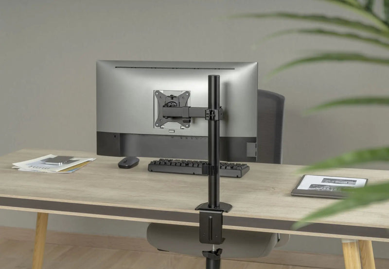 Locktight Single-Monitor steel articulating mount by sue-e furniture