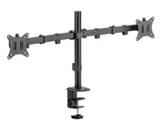 Locktight Dual-Monitor steel articulating mount by sue-e furniture