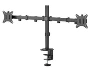Locktight Dual-Monitor steel articulating mount by sue-e furniture