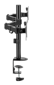 Locktight Dual-Monitor steel articulating mount by sue-e furniture