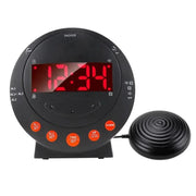 LED Flashing Vibrating Alarm Clock with Bed Shaker (Clearance) by Deafquip