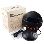 LED Flashing Vibrating Alarm Clock with Bed Shaker (Clearance) by Deafquip