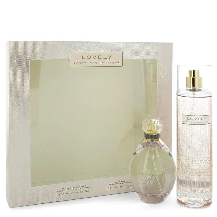 Brands HD Gift Set - 3.4 oz Eau De Parfum Spray + 8 oz Body Mist Lovely Gift Set - 3.4 oz Eau De Parfum Spray + 8 oz Body Mist by Sarah Jessica Parker -- Lovely Gift Set - 3.4 oz Eau De Parfum Spray + 8 oz Body Mist by Sarah Jessica Parker --