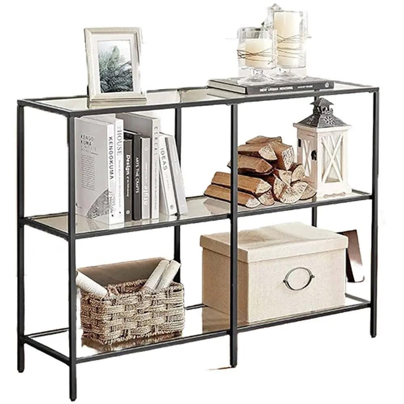 The Shopsite Home-living 3 Tier Console Table Frame Sofa Table Black 3 Tier Console Table Frame Sofa Table Black