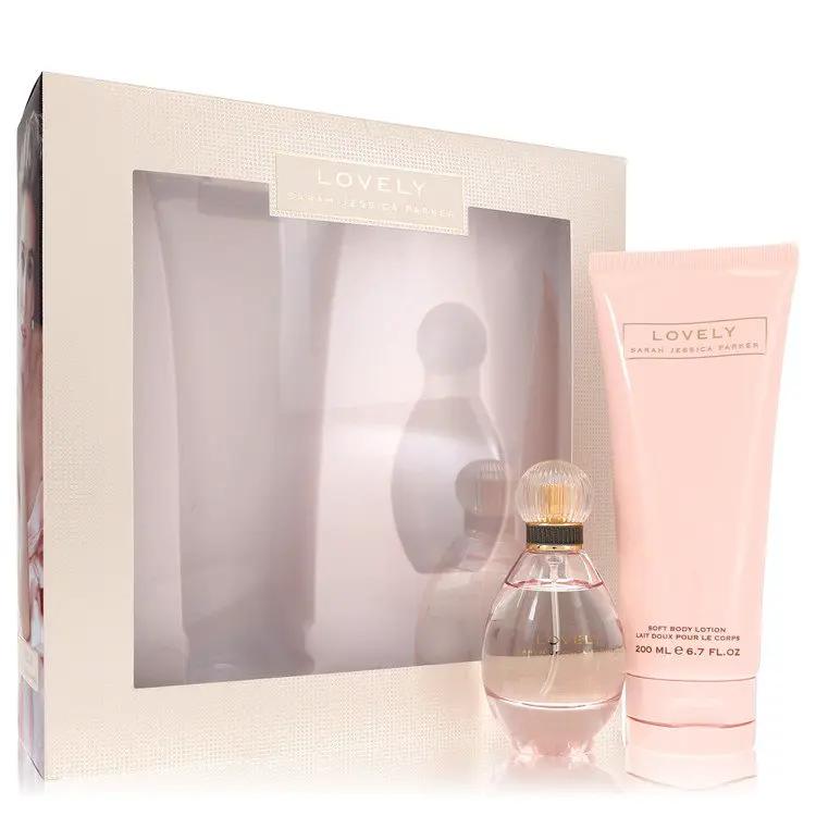 Lovely Gift Set - 1.7 oz Eau De Parfum Spray + 6.7 oz Body Lotion by Sarah Jessica Parker -- by Brands HD