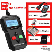 KONNWEI KW590 OBDII Diagnostic Scanner Vehicle Engine Diagnosis Code Reader by salelink.co.nz
