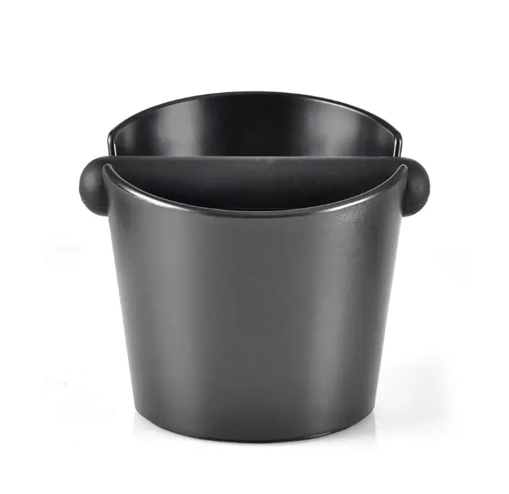 Coffee Waste Container Grinds Knock Box Tamper Tube Bin Black Bucket by salelink.co.nz