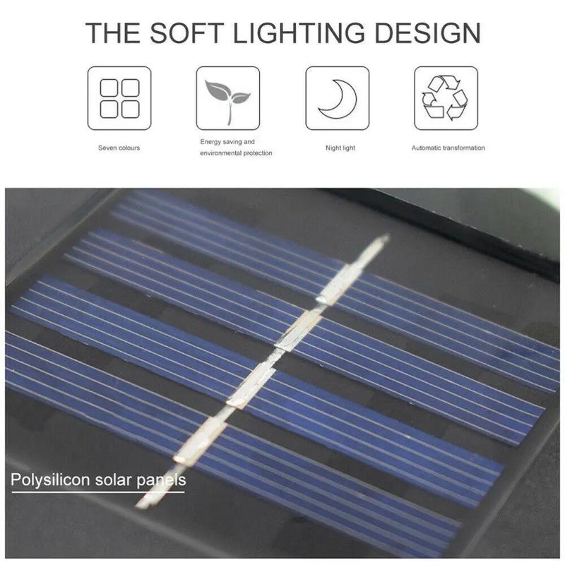 Hanging Wind Chimes Solar Powered LED Light Colour Changing Garden Outdoor Decor by salelink.co.nz