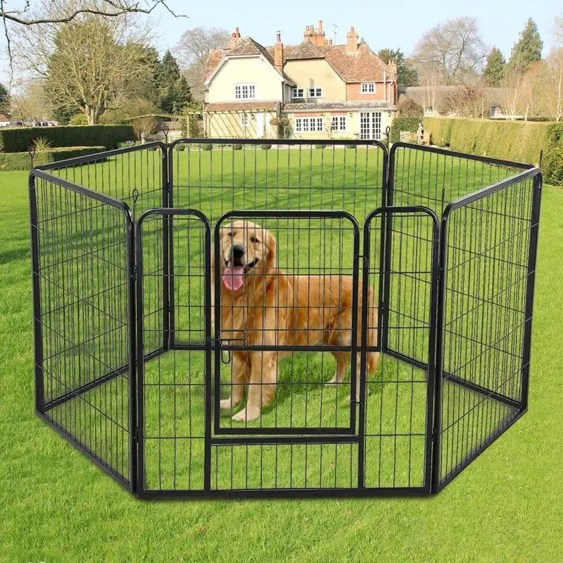 8 Panel Pet Playpen Fold Exercise Cage Fence Enclosure Dog Puppy by salelink.co.nz